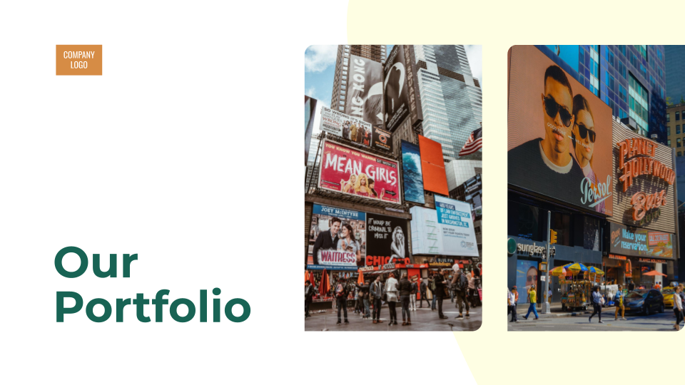 Marketing agency pitch deck template — slide 8