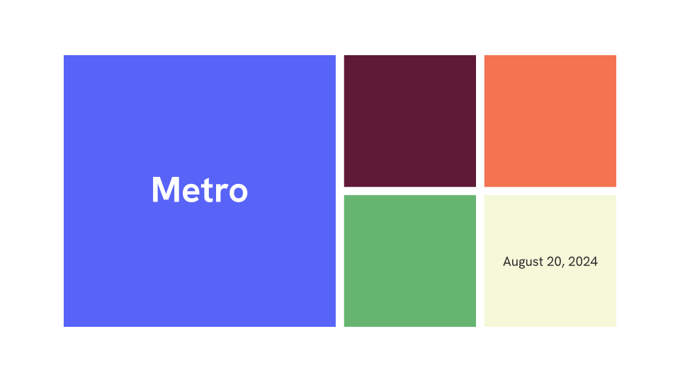 Metro — slide 1