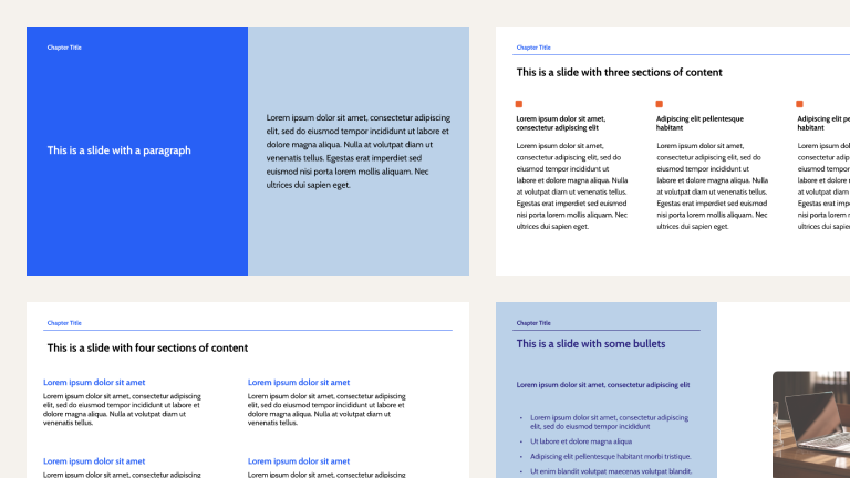 Minimalist Blue template cover