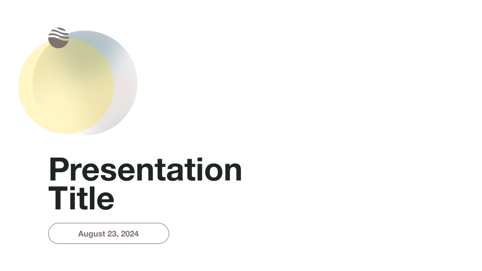 Minimalist Light Professional Presentation Template — slide 1