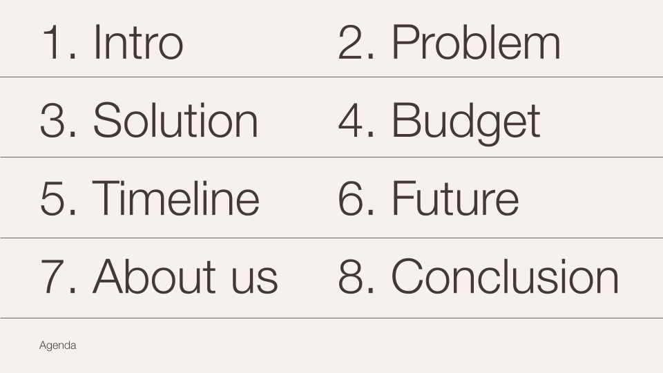 Modern aesthetic consulting client proposal — slide 3