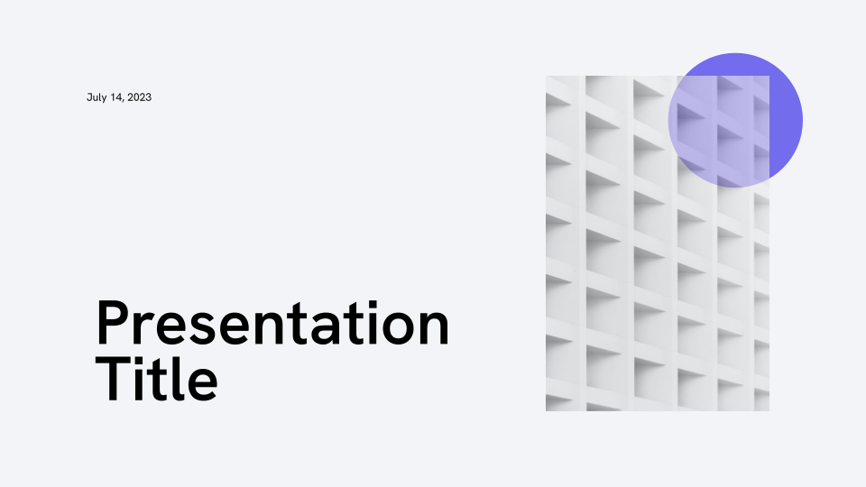 Modernist Professional Presentation Template template cover
