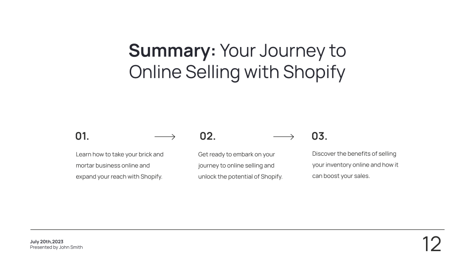 Online course template: How to set up a Shopify store — slide 4