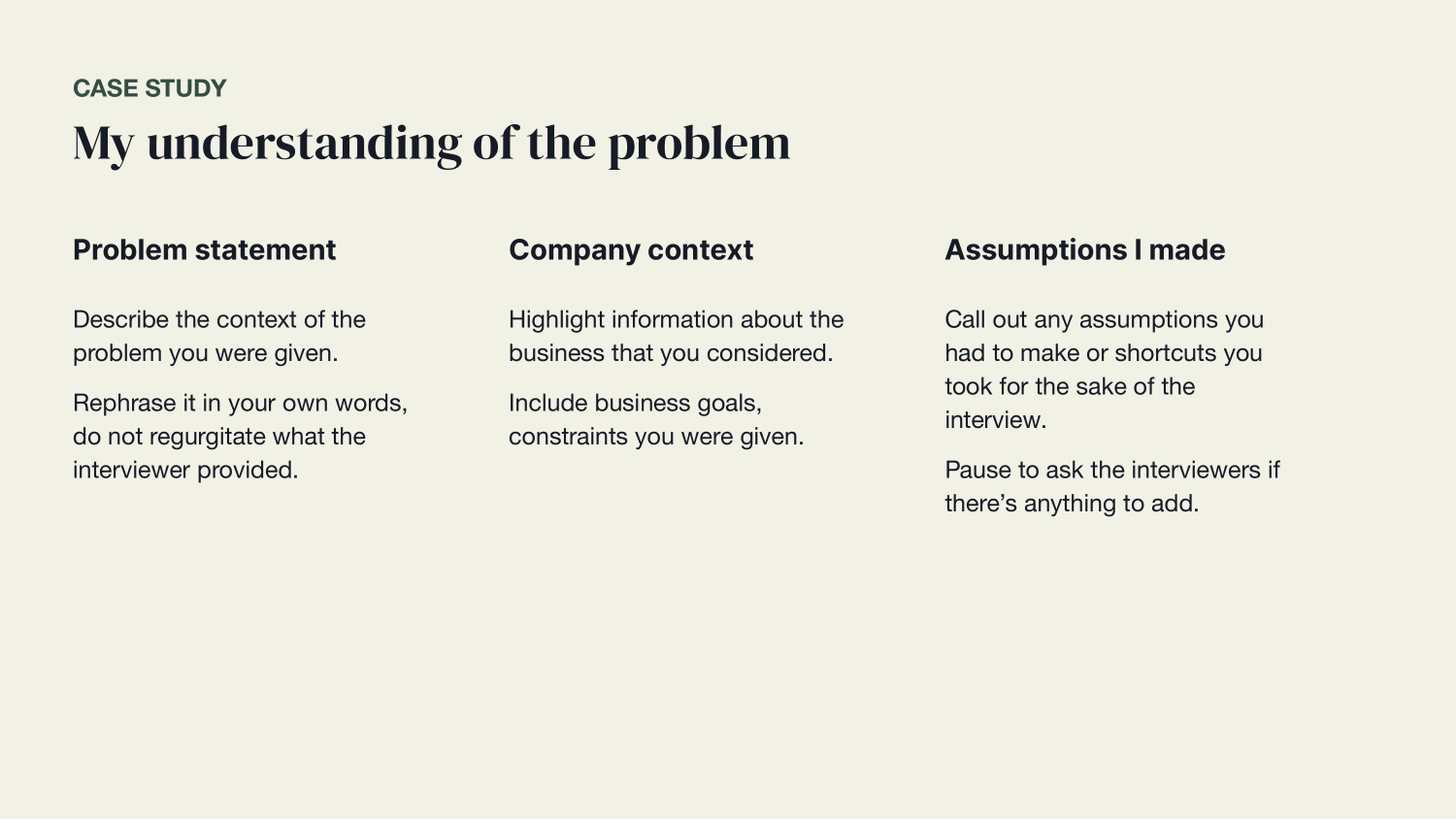 Professional Job Interview and Case Study — slide 6