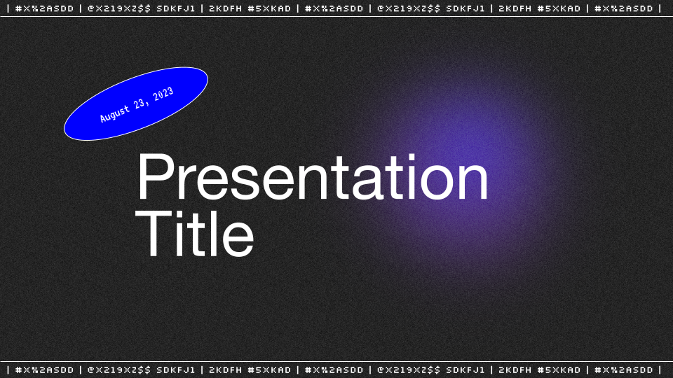 Retro Analog Presentation Template — slide 1