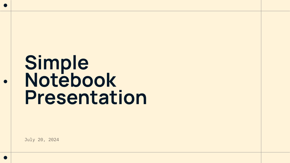 Simple Notebook — slide 1
