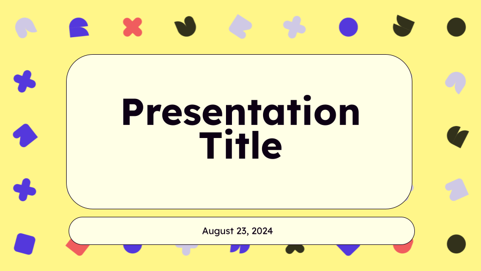 Sunnyside Education Presentation Template template cover
