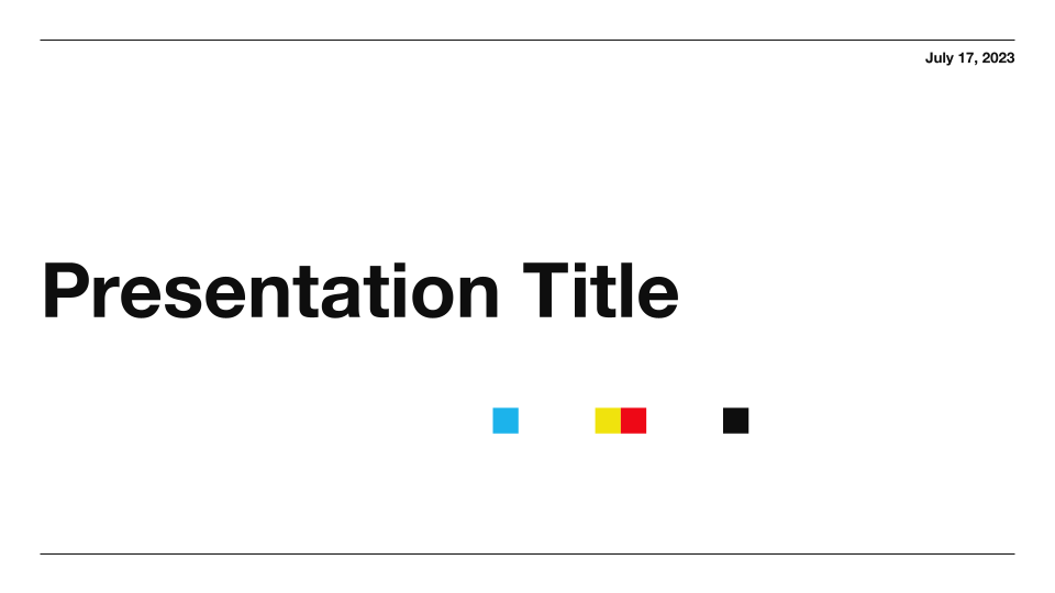 Swiss Light Professional Presentation Template — slide 1