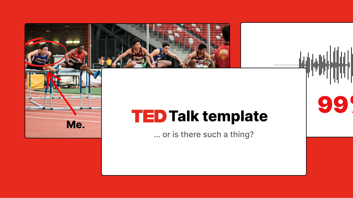 TED Talk Style Presentation Template template cover