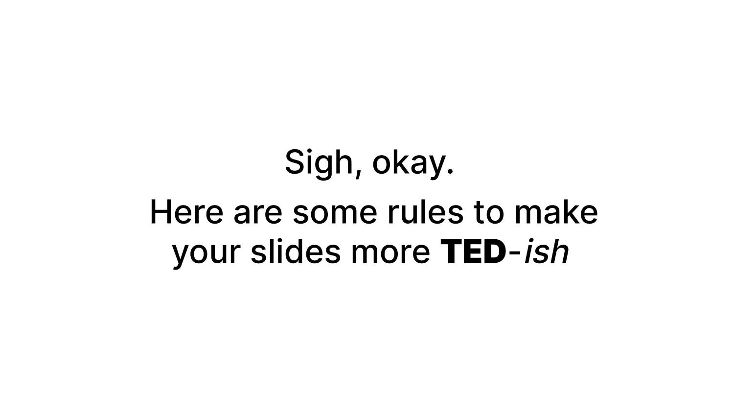 TED Talk Style Presentation Template — slide 7
