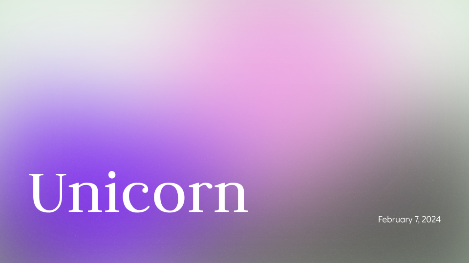 Unicorn Gradient Background Template template cover