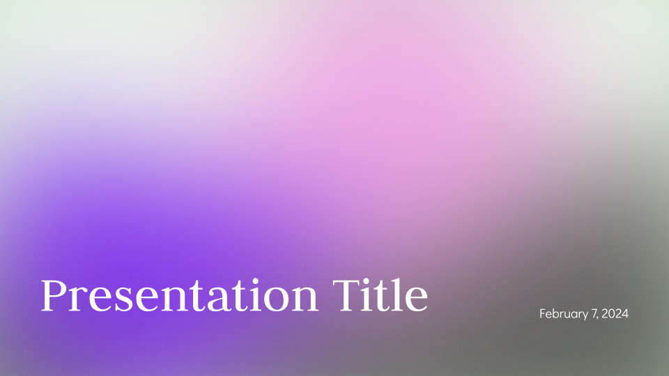 Unicorn Gradient Background Template — slide 1