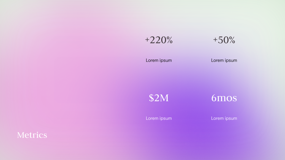 Unicorn Gradient Background Template — slide 13