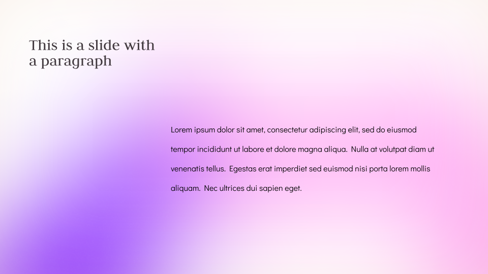 Unicorn Gradient Background Template — slide 2