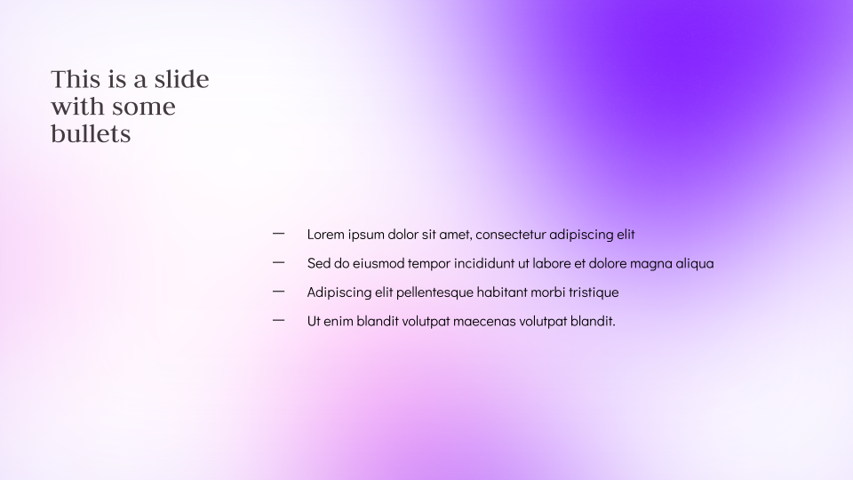 Unicorn Gradient Background Template — slide 5
